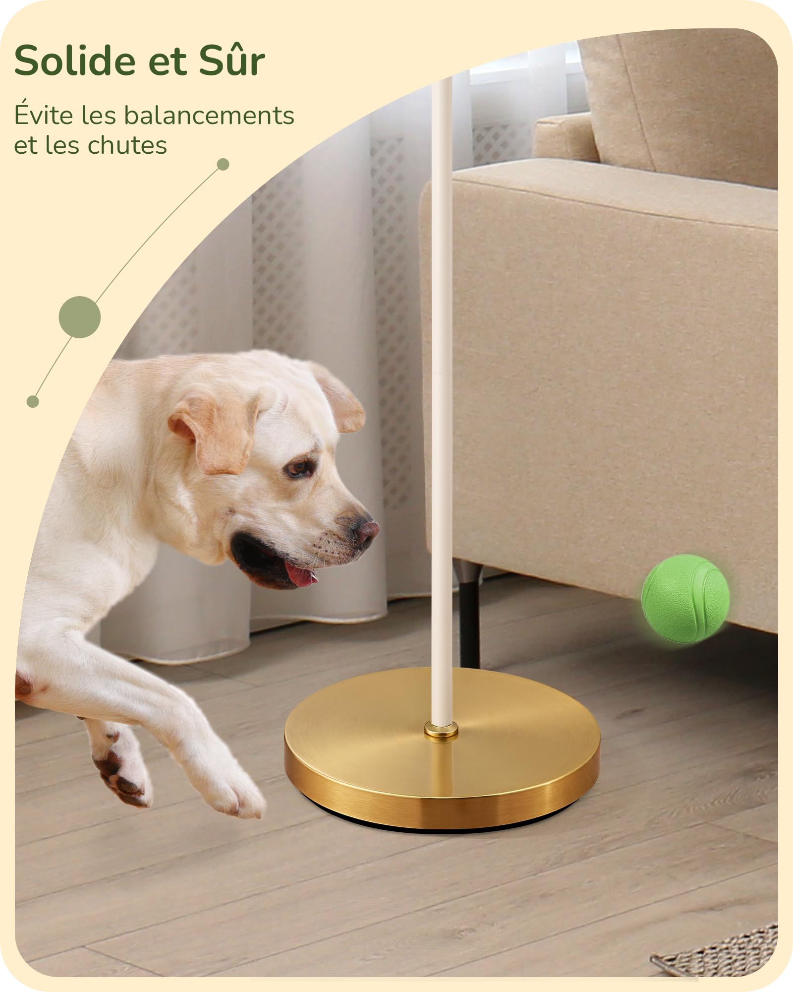 EDISHINE Lampadaire Rétro Salon, Abat-Jour en Coton et Lin, 2700K, Blanc | Ampoule LED Incluse, Douille E27, Structure en Métal, Interrupteur au Pied, Lampadaire Moderne pour Chambre et Coin Lecture