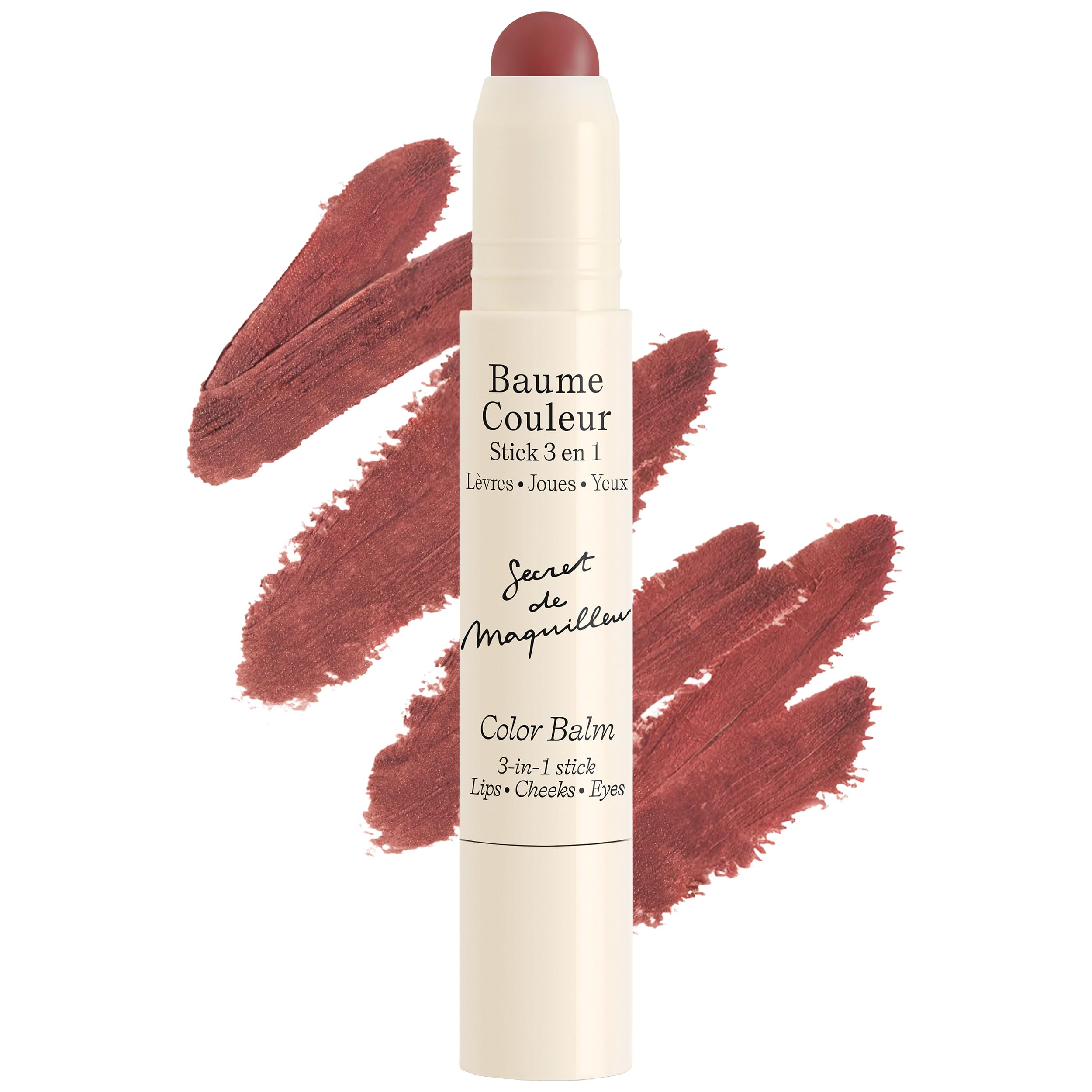 Embryolisse Color Balm 3-in-1 Makeup Stick for Cheeks, Eyes & Lips, 0.08 oz