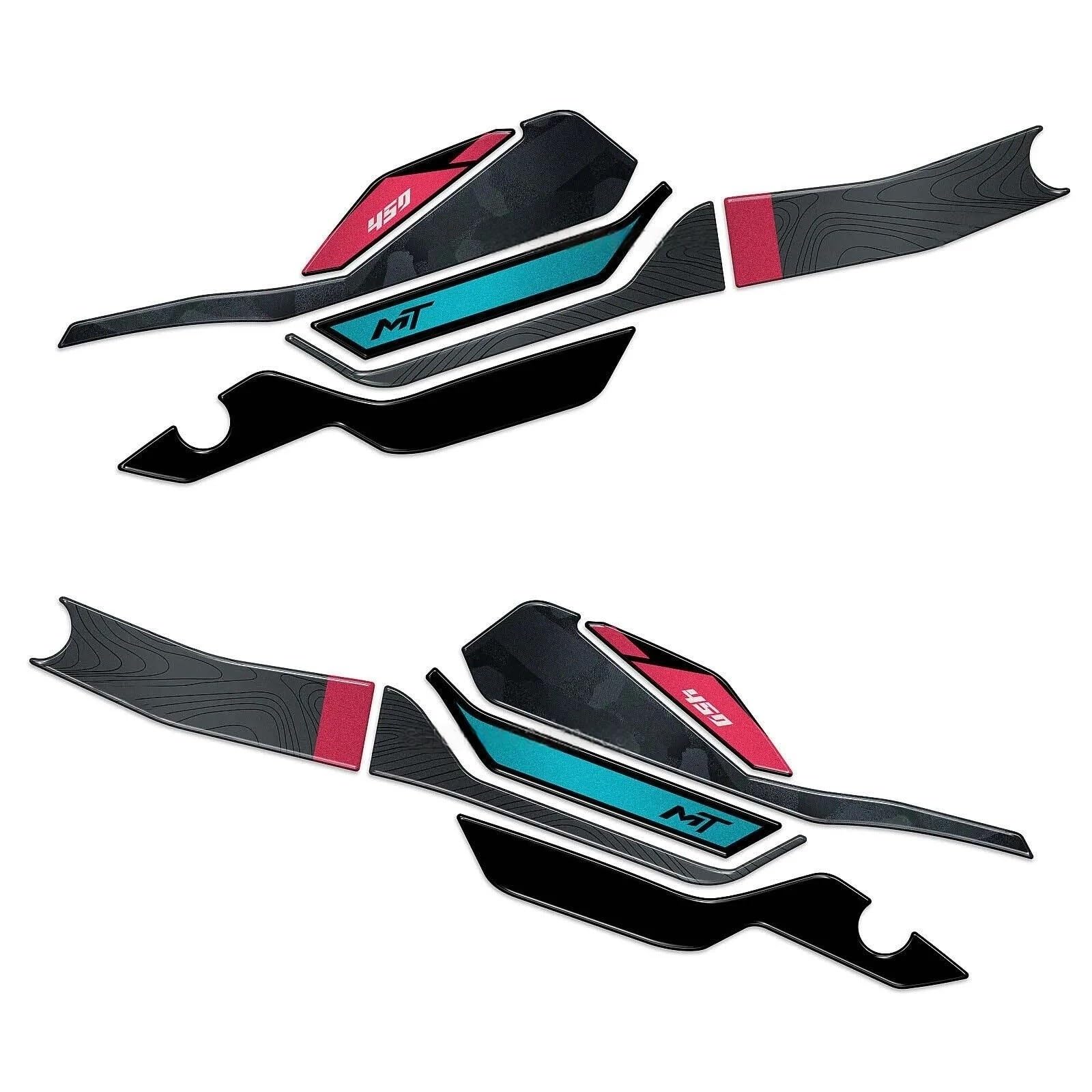 Tank Protection Sticker Motorcycle Tank Pad Protection Sticker Side Fuel Pads Decorative Decal for CF Moto 450 MT 2024