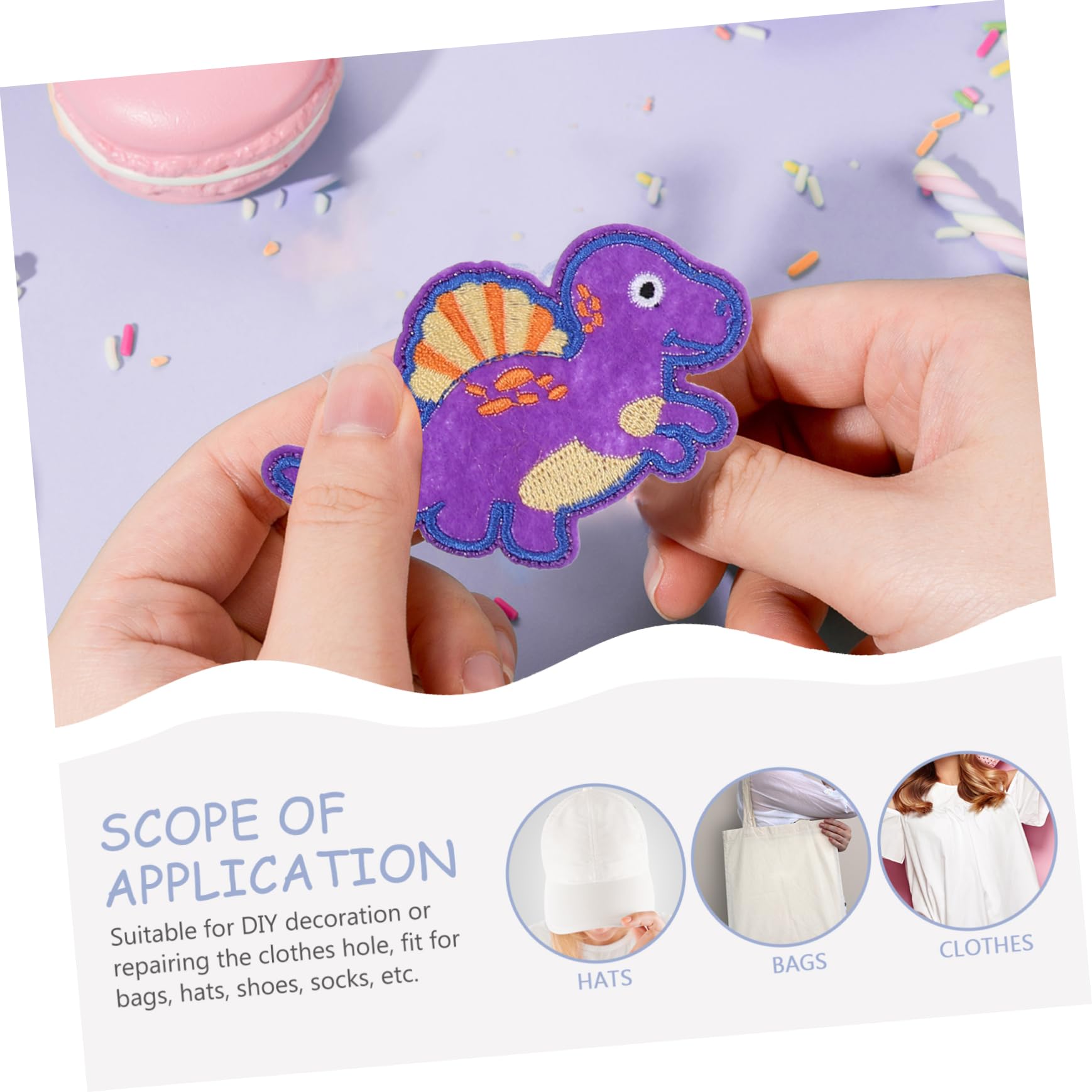 4pezzi Toppe Termoadesive a Patches Per Riparazioni e Decorazioni Abbigliamento Giubbotti e Accessori Per