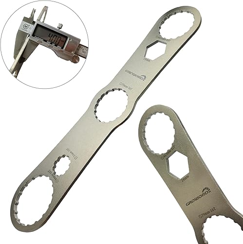 Miniatura 8 de groword Llave de soporte inferior multifunción, adecuada para llave BB en 39 40.5 1.732 in de diámetro exterior, 16 muesca