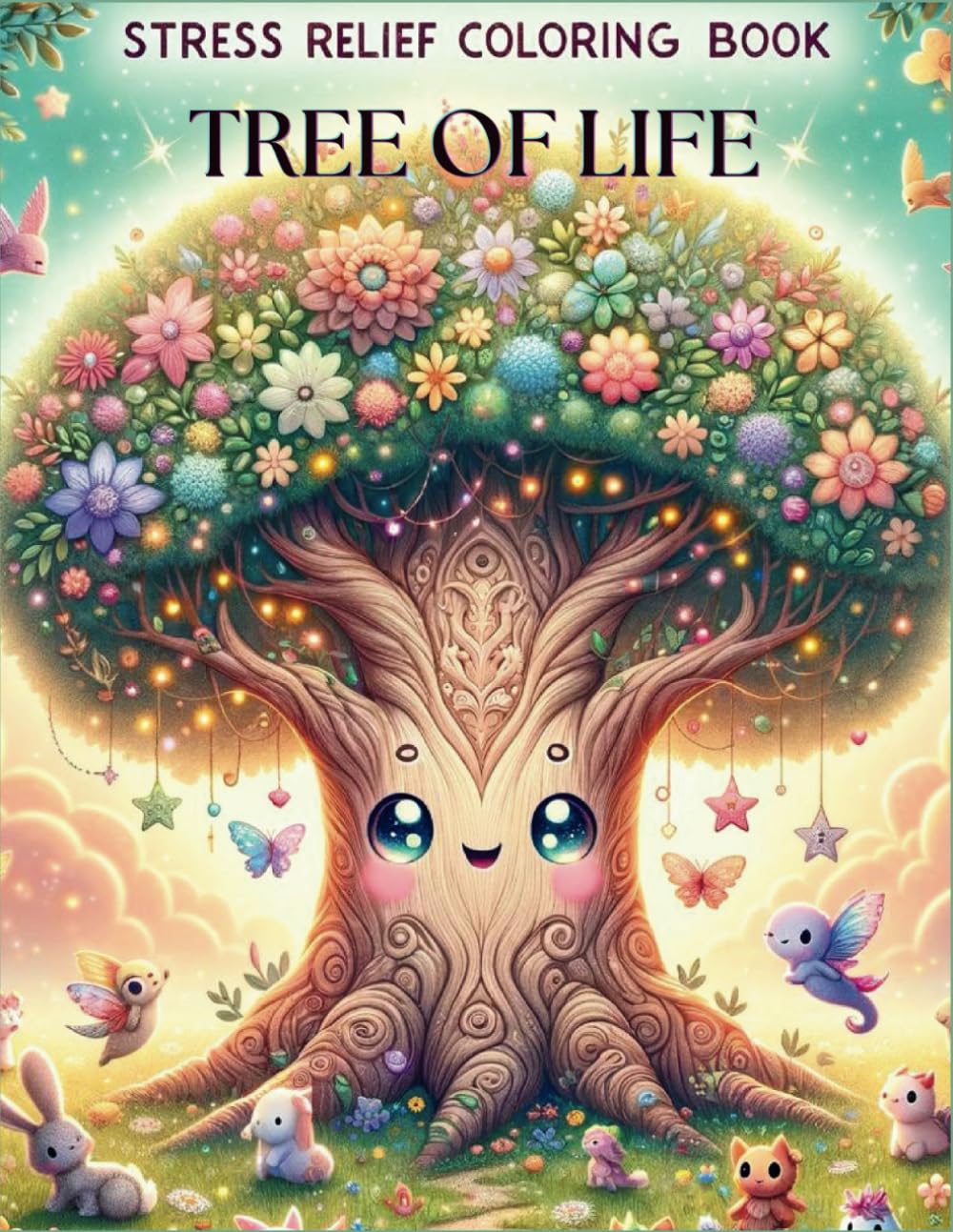 Tree of Life Stress Relief Adult Coloring Book: Intricate Designs for Relaxation and Mindfulness