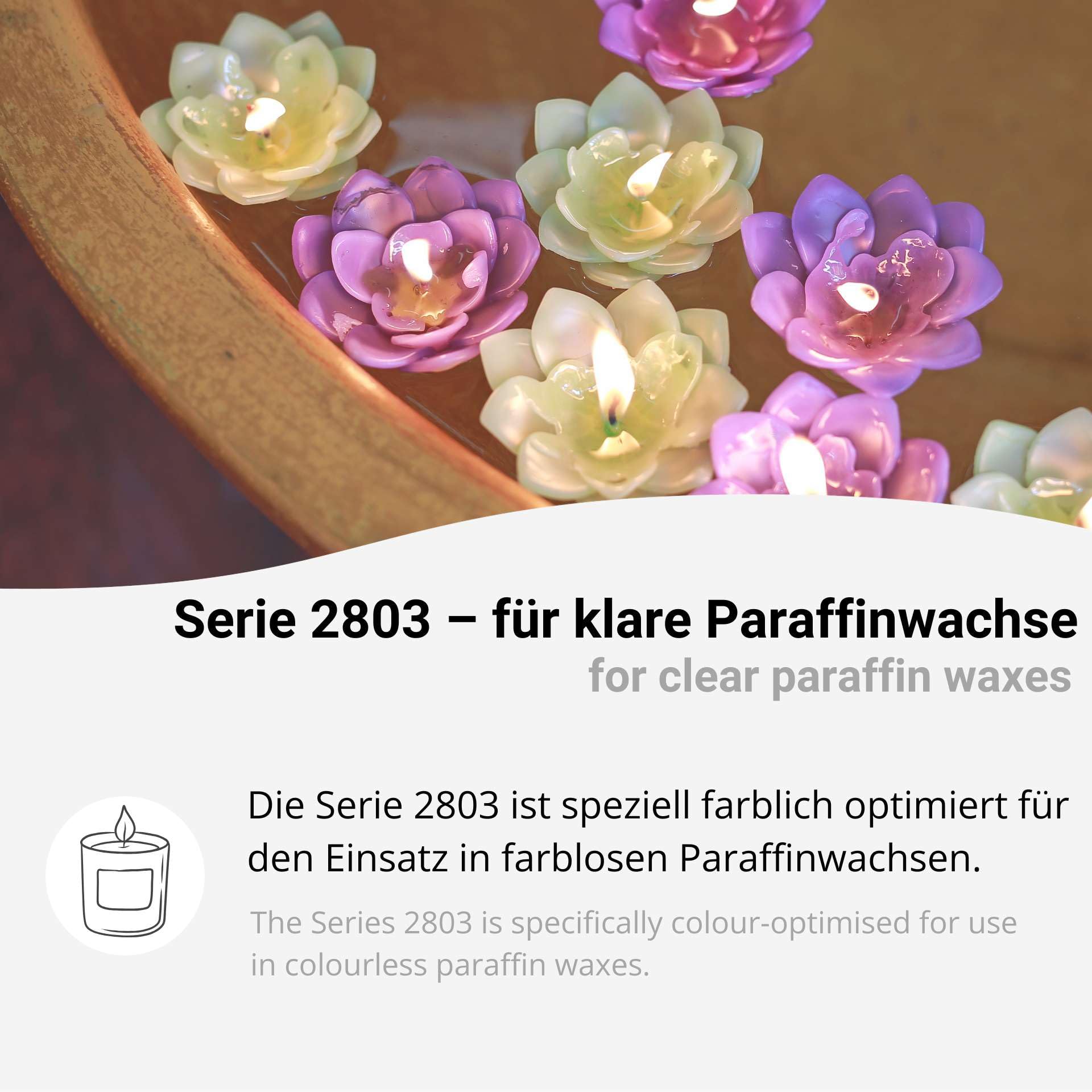 1 kg Kerzenfarbe, Wachsfarbe zum Durchfärben, Kerzen einfärben, Made in Germany (Violett 290)