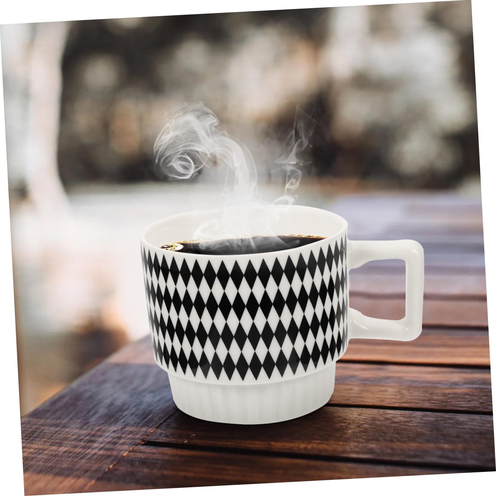 Cabilock Nordic Style Ceramic Coffee Mug Espresso Cup with Unique Pattern for Home Office and Use present for Friends and Family