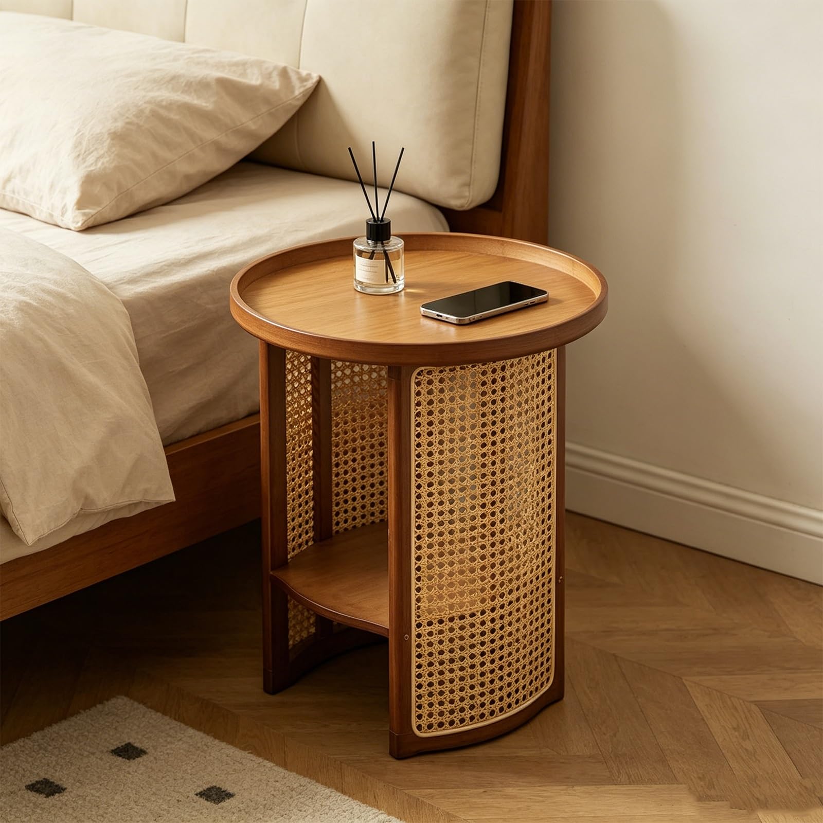 Table de chevet en bambou moderne au milieu du siècle pour sublimer votre coin canapé