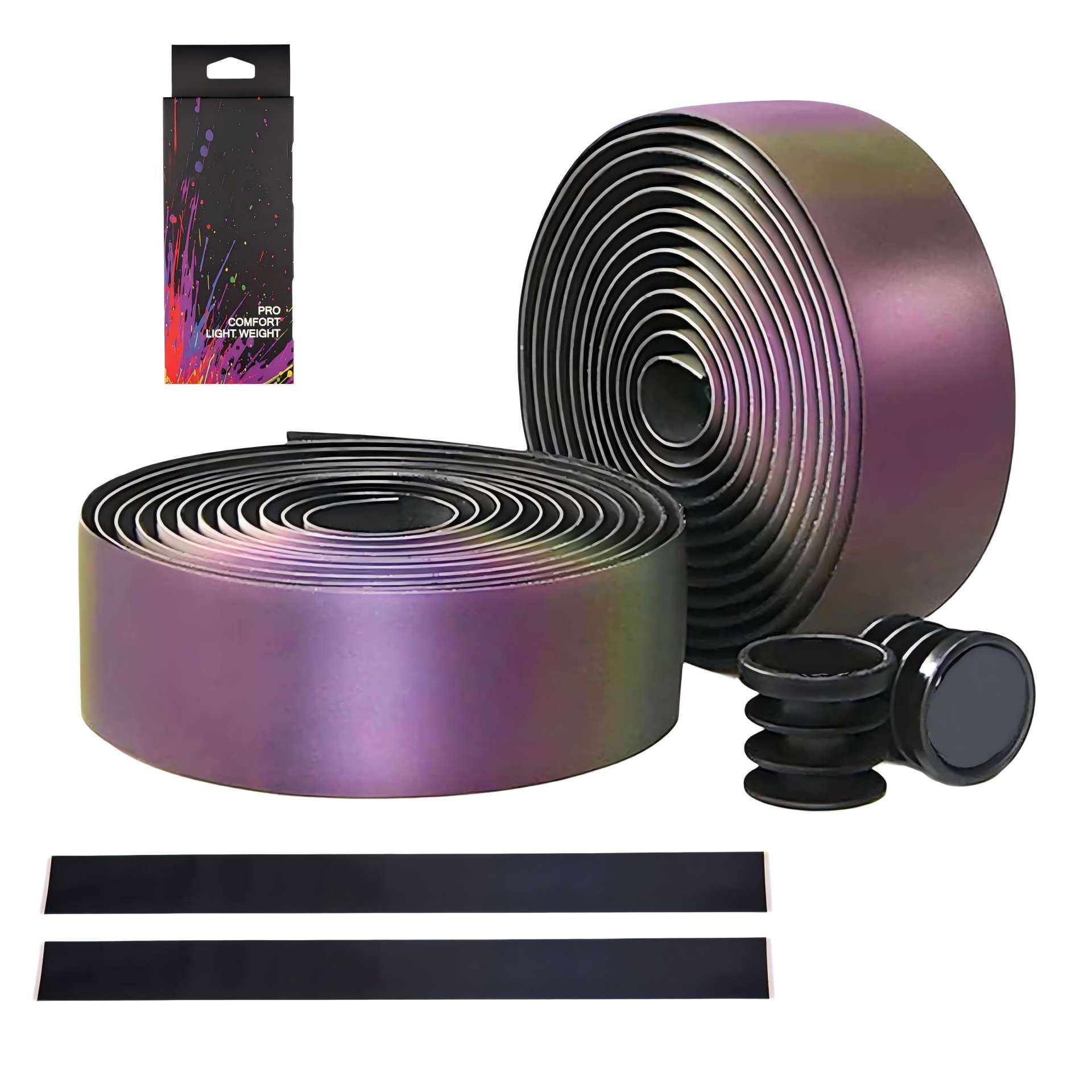Bumlon Fahrrad Lenkerband, Griffband Rennrad,2 Rollen Reflektierend Lenker Tape for Cycling Fahrrad Mountainbike Rennrad Sport & Freizeit