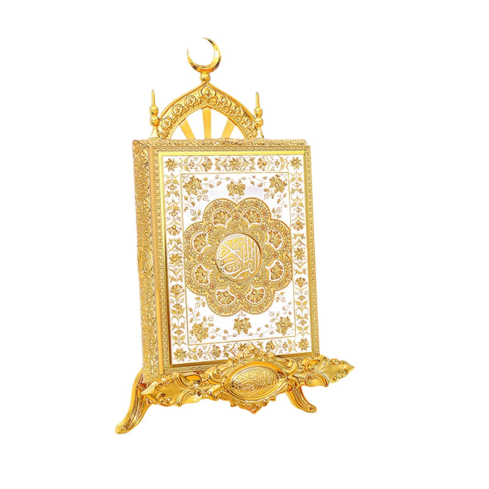 Islamic Quran Box with Stand Multifunctional Bookrest Holy Quran Storage Box S-image-28