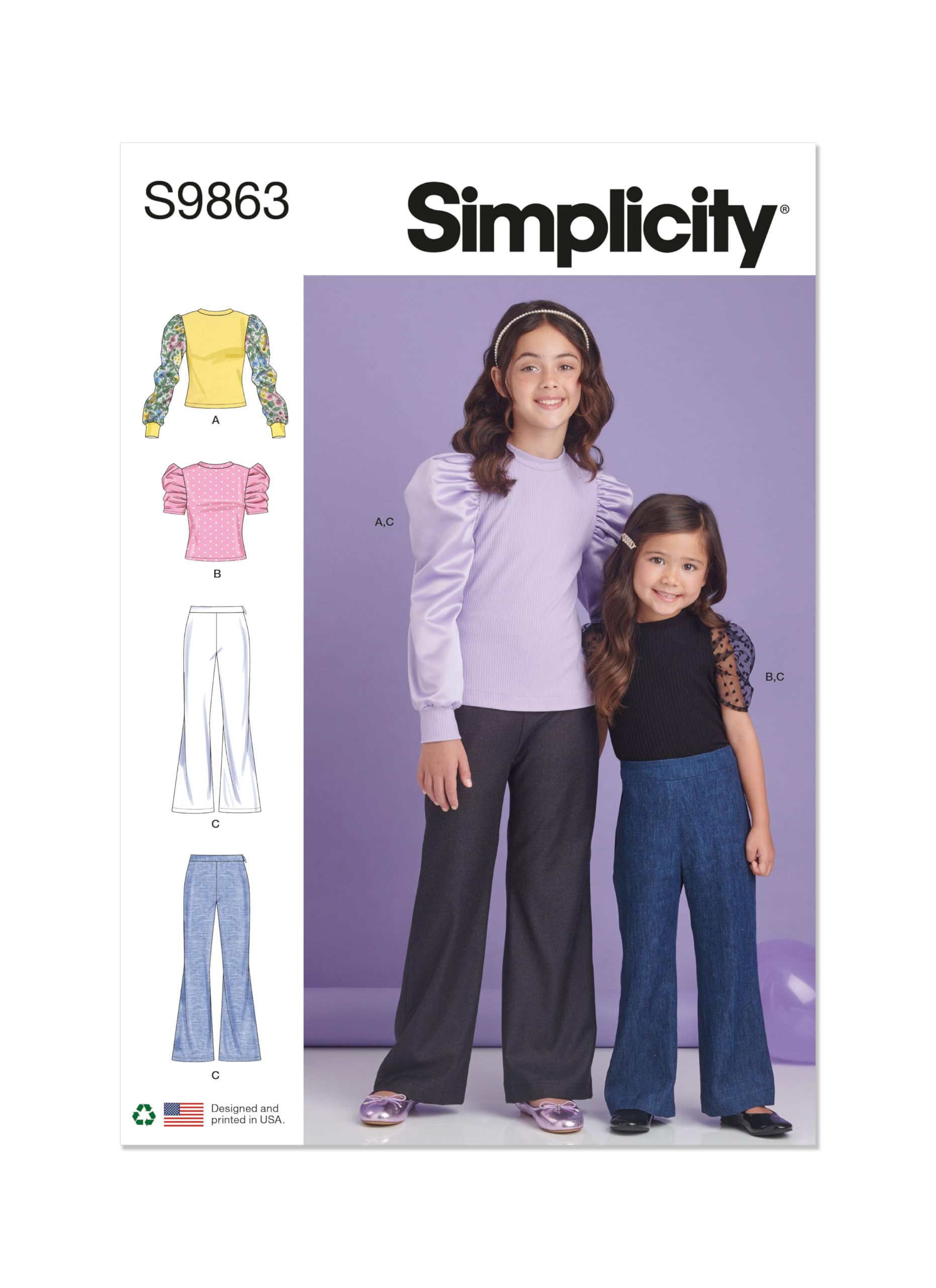 Amazon.com: Simplicity Children's and Girls' Top and Flared