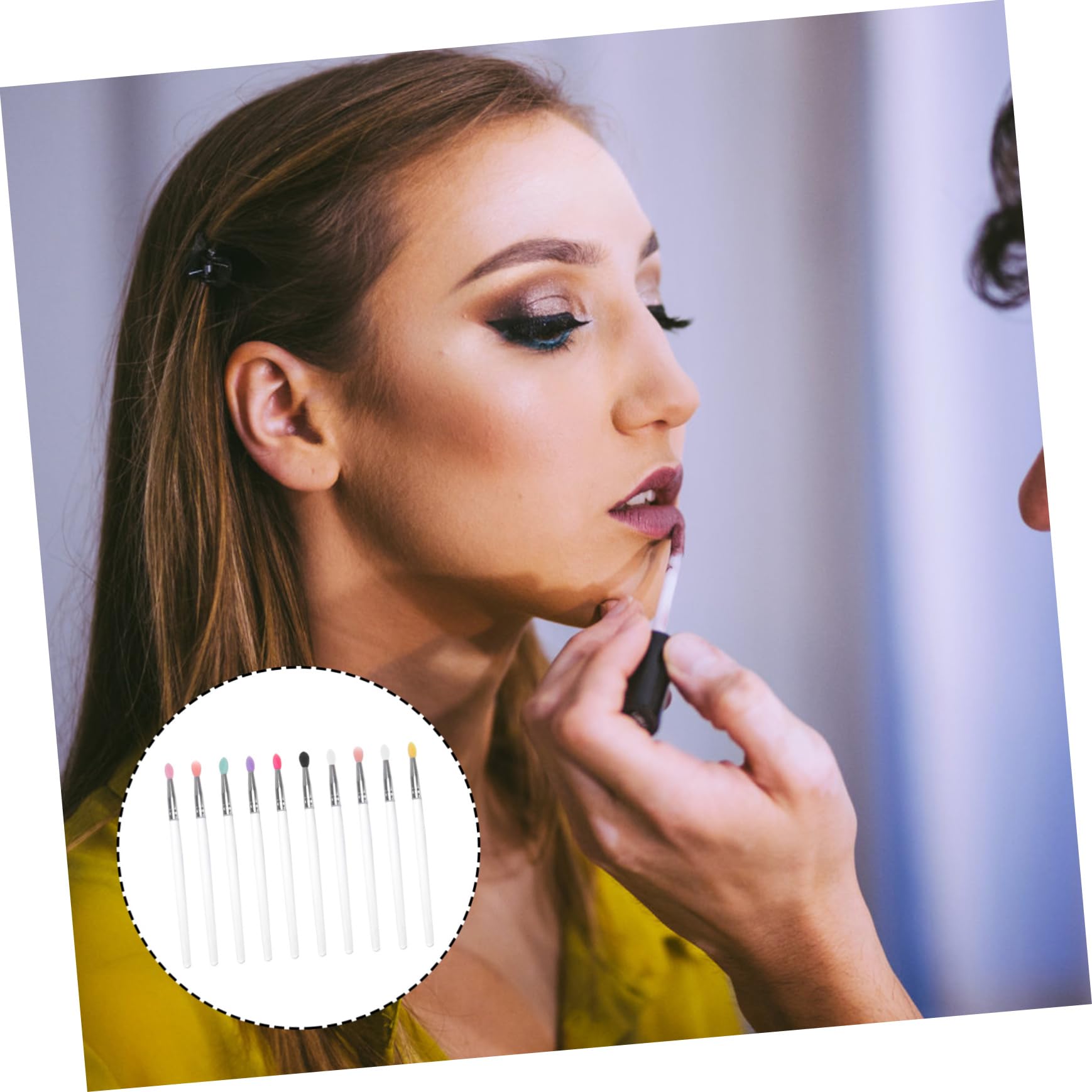 NULYLU Luxury Makeup Brush Set 10pcs Eye Shadow Brush for Women Makeup Tool Kit