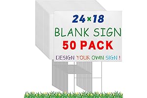 Premium Yard Signs -- 18x24 Inches Corrugated Plastic Yard Signs for Quality Signs