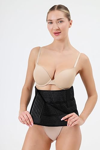 Miniatura 3 de Corsé abdominal para control de abdomen, diseño ajustable de 3 bandas