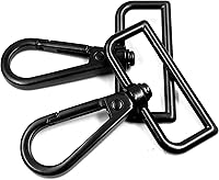 Vista 7 de 10 piezas de 1.5" (38 mm) de diámetro interior anillo D hebilla equipaje hebilla langosta garra giratoria