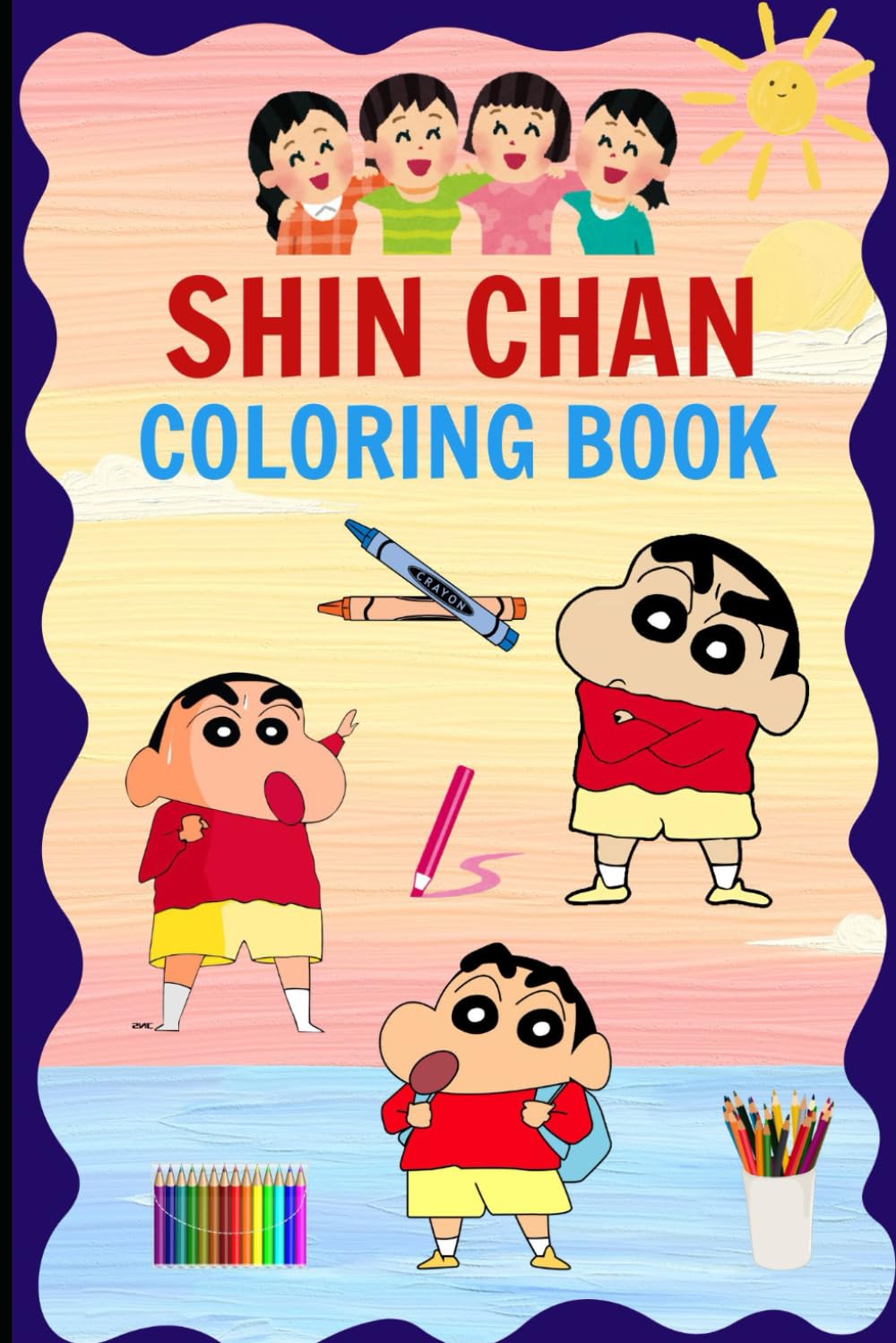 Shin Chan Coloring Book for Kids
