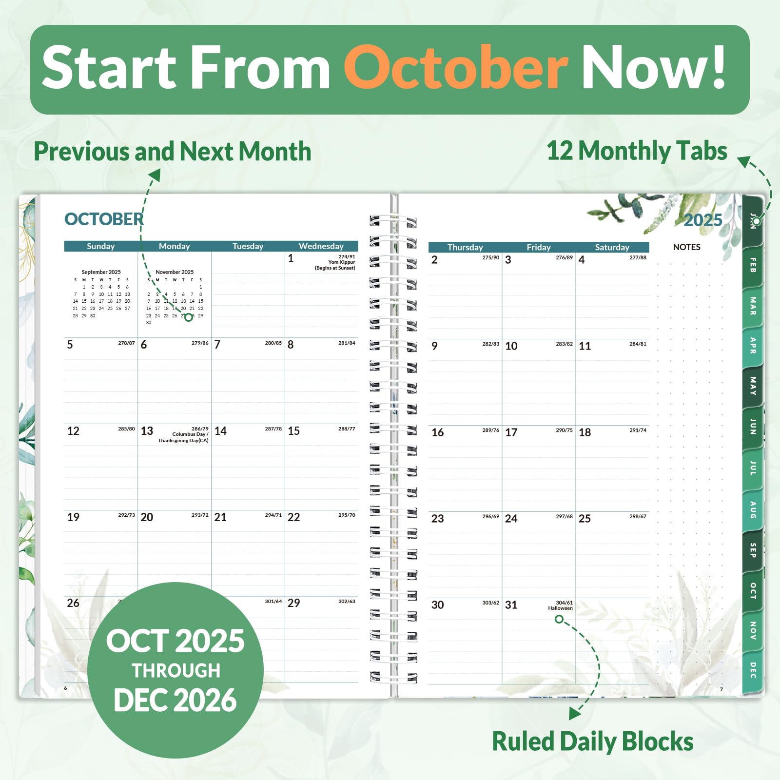 Snapklik.com : SUNEE 2026 Weekly And Monthly Planner - From January ...