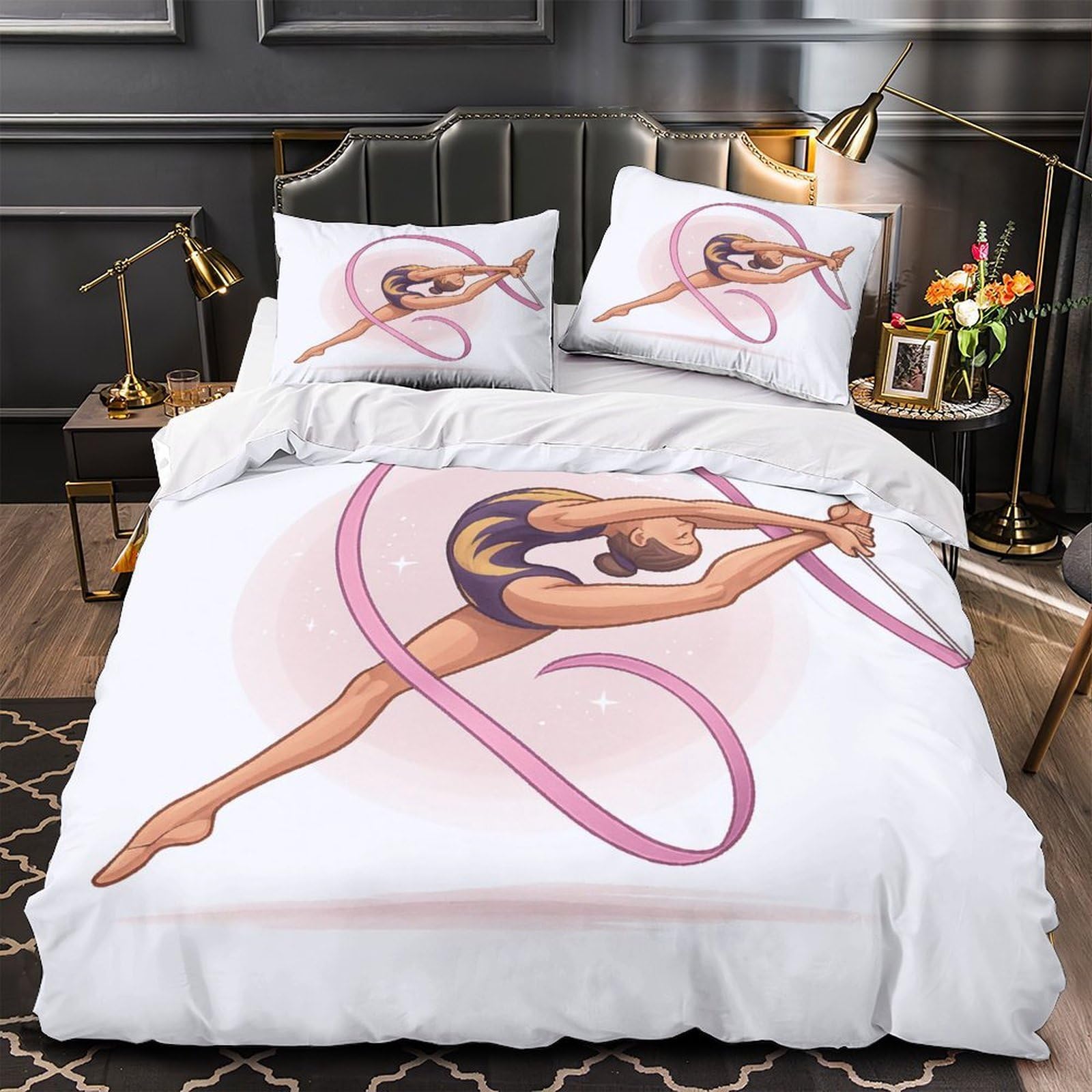 Housse de couette 260x220cm imprimé fougères pour une chambre parentale zen et cocooning
