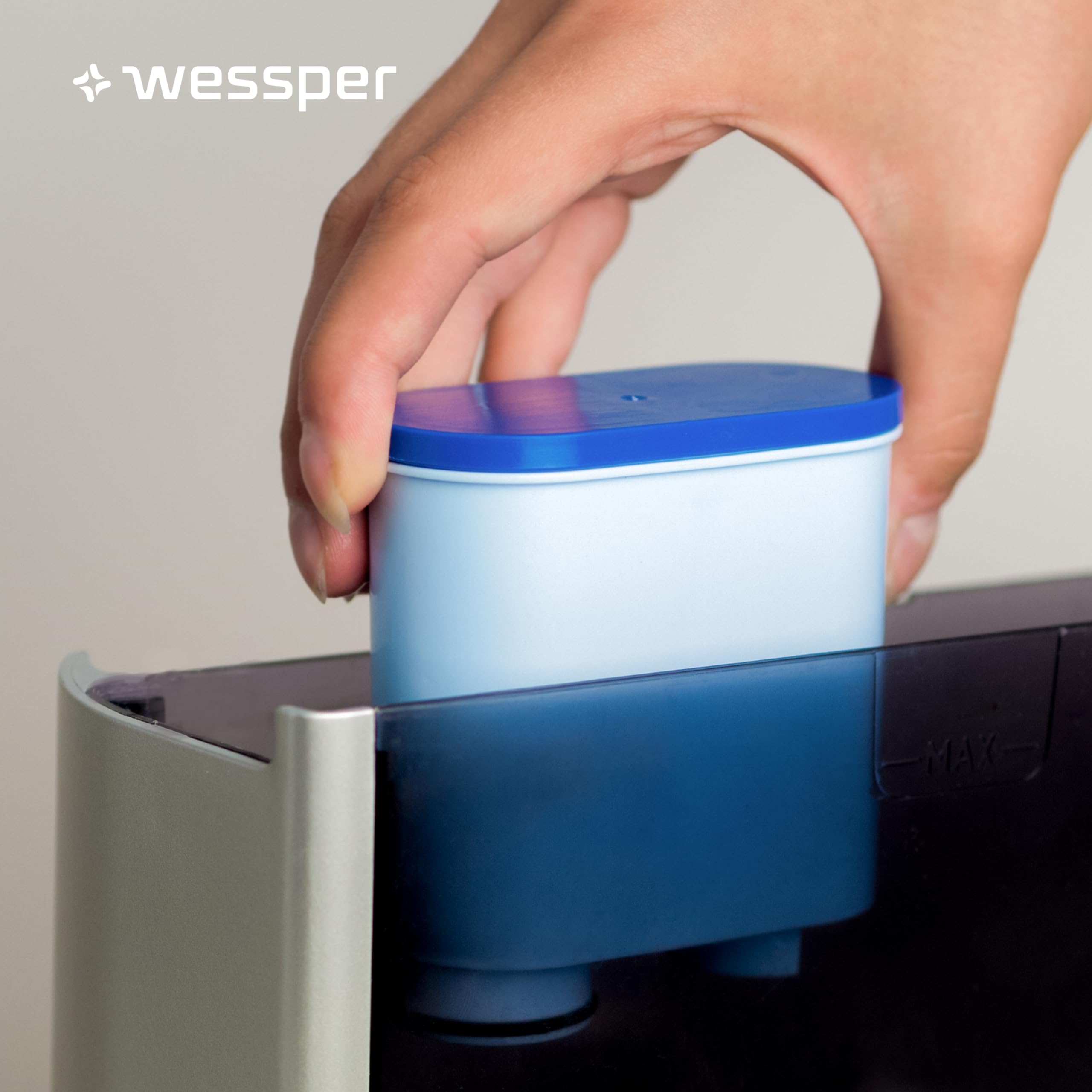 Wessper Filtro de Agua Cafetera Automática, Filtro con Carbón Activo, Compatible con Cafetera Saeco y Philips Que Utilizan los Filtros CA6903/00 y CA6903/10-2 Piezas