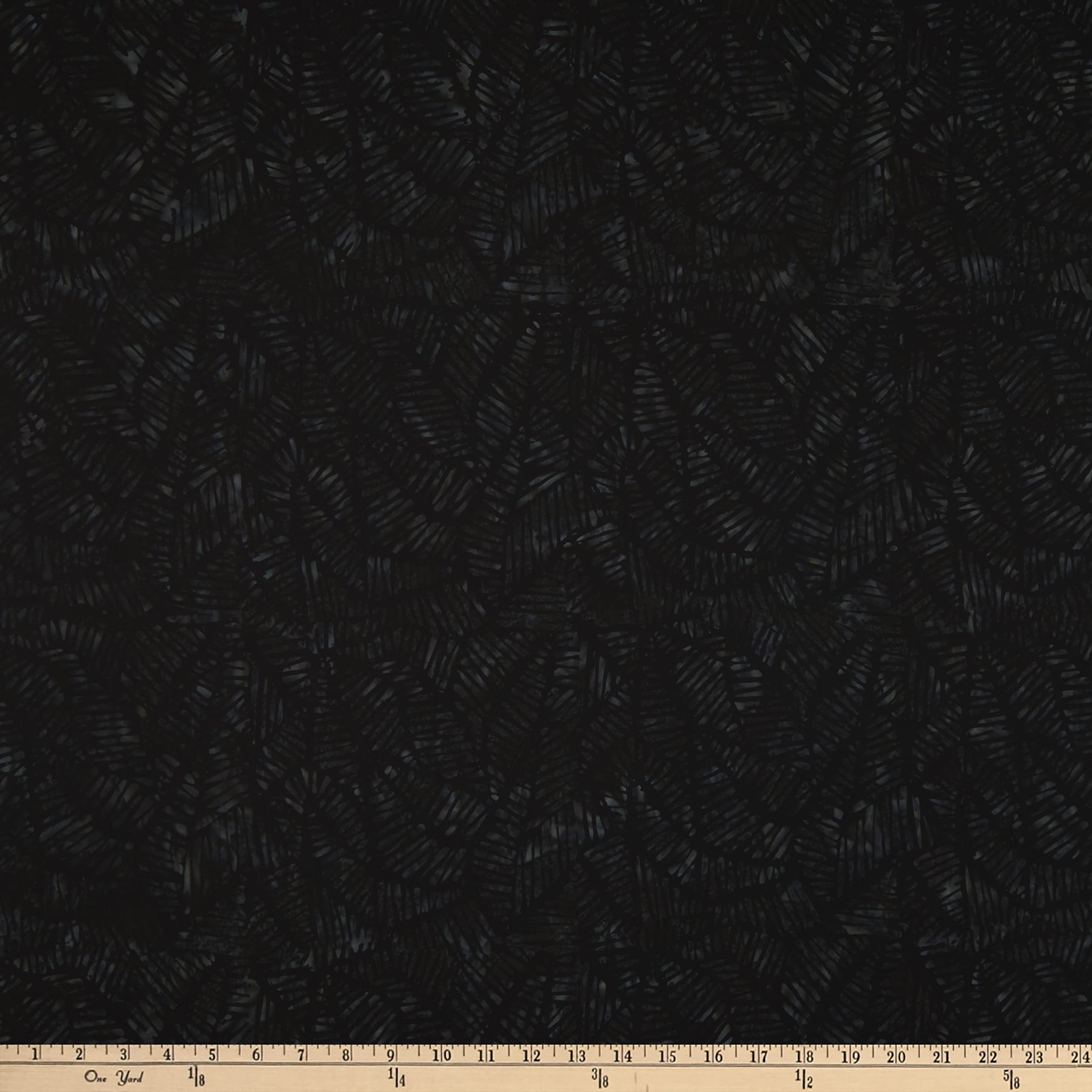 Wilmington Batiks Stylized Puzzle Black Light Gray, Fabric by The Yard