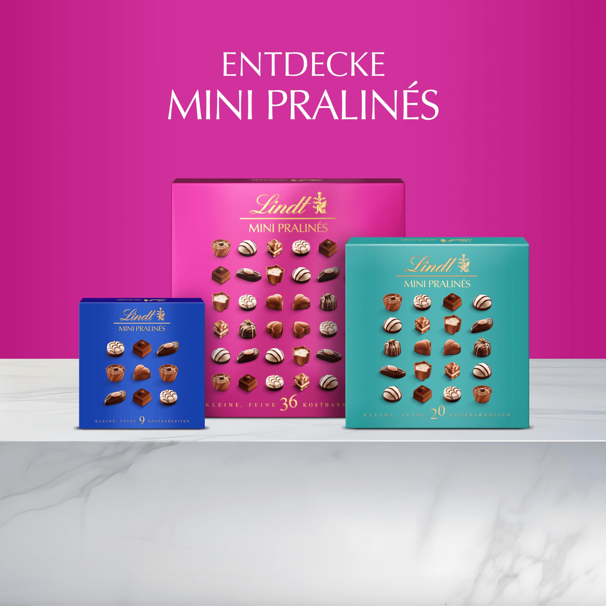 Lindt Mini cioccolatini bianchi | 163 g | Cioccolato bianco | 32 cioccolatini | Piccolo regalo di cioccolato