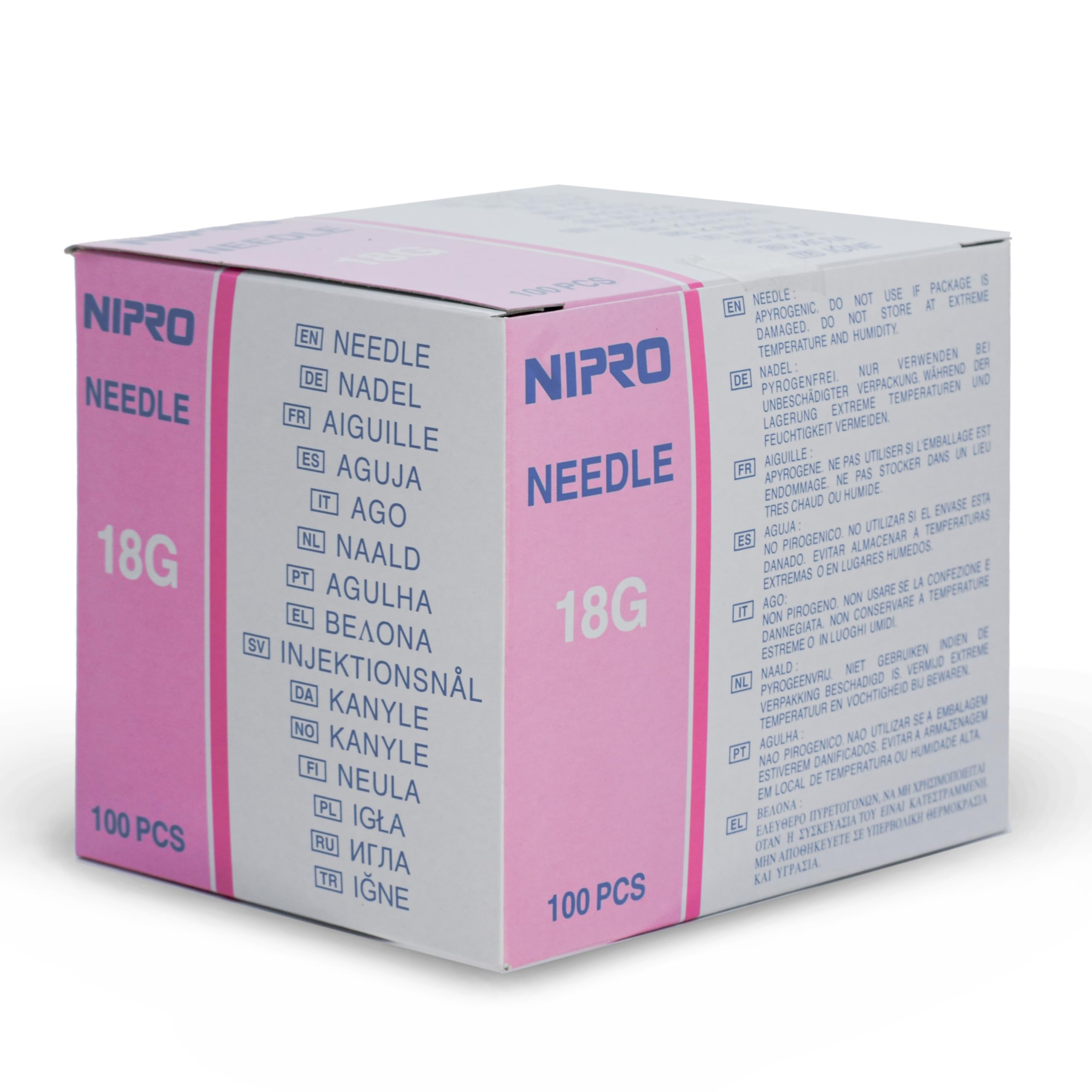100 Seringues Hypodermiques Stériles 18G 1,2x40 mm | Usage Professionnel | Haute Précision et Flux Optimal