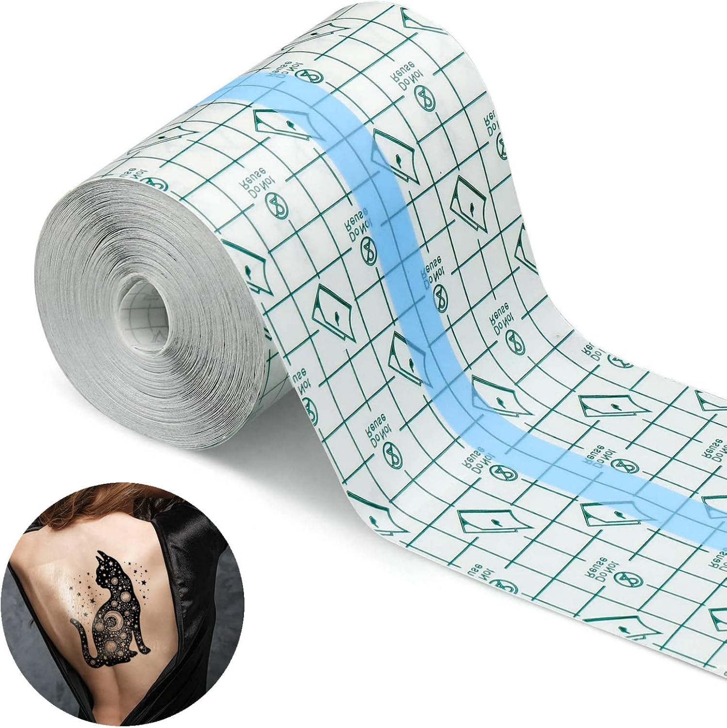 CIFZEX Transparent Stretch Adhesive Bandage Waterproof Bandage Tattoo