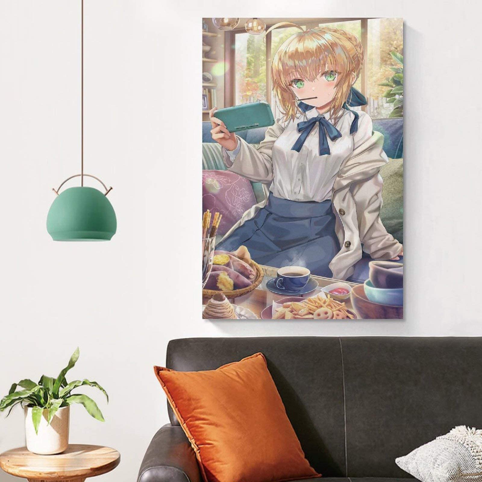 Quadro Olio Su Tela Cornice Argento MISURE Altezza 50 Cm Larghezza - 3