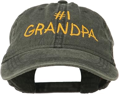 Number 1 Grandpa Letters Embroidered 