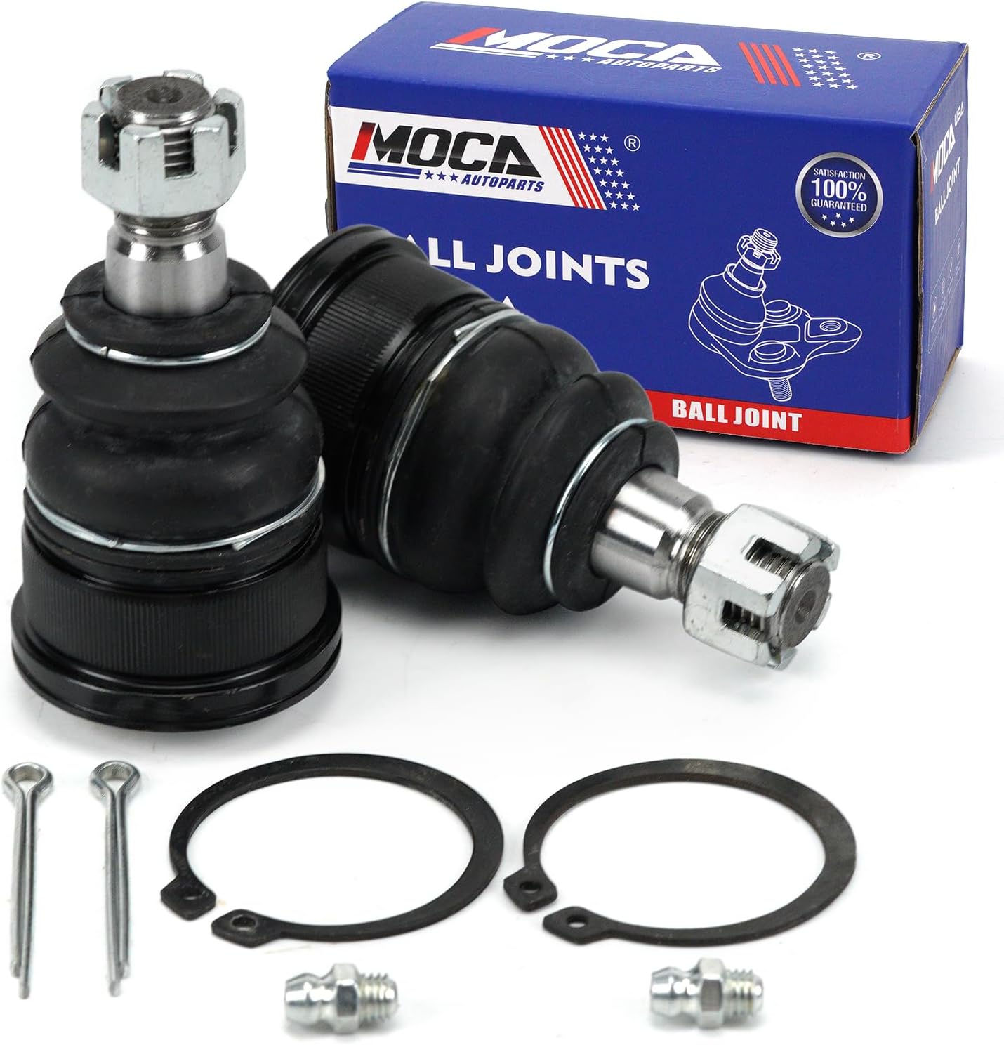 MOCA Front Lower Ball Joints K80223 Fit 2002-2006 for Honda CR-V 2.4L & 2003-2005 for Honda Element 2.4L 2354CC 144Cu. In. l4 GAS DOHC Naturally Aspirated