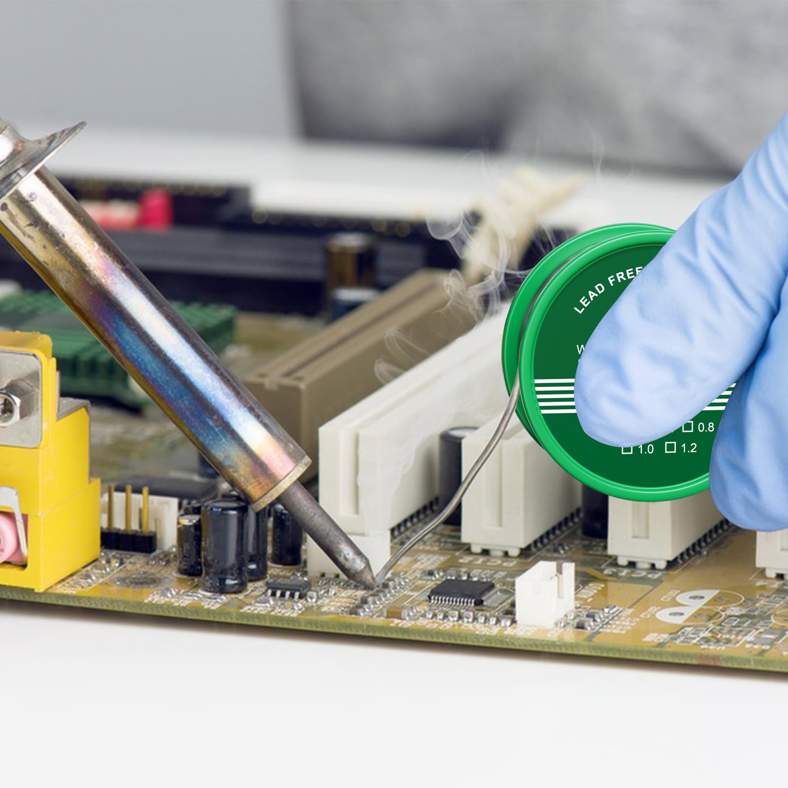 Stagno Per Saldatura Senza Piombo Sn99.3Cu0.7 - Filo 1mm, 50g Con Nucleo Di Colofonia - Foto 2