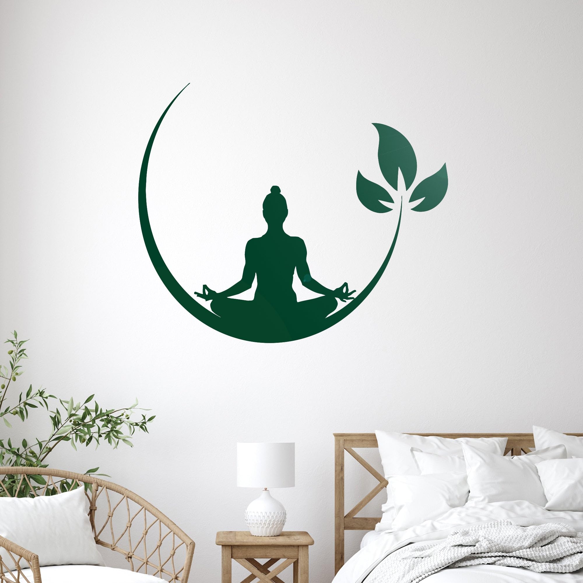 Vinyl Wall Decal Yoga Meditation Room Buddhist Zen Stickers