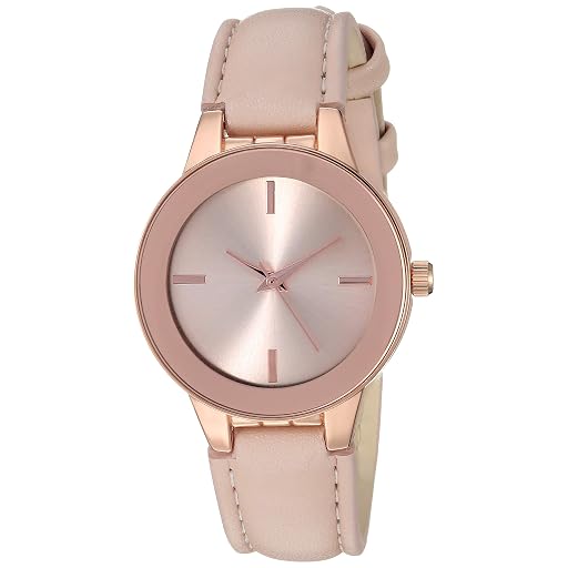 MockWares Essentials Dress Watch Rose Gold And Blush Pink