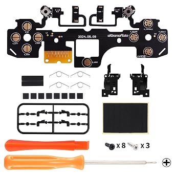 eXtremeRate Micro Switch - Strong Version Tactile Clicky Hair Trigger Kit for PS5 Controller BDM-030 Shoulder Buttons, Ergonomic Micro Switch L2R2 Tactile L1R1 Buttons Mouse Click for PS5 Controller