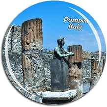 Italy Pompeii Fridge Magnet 3D Crystal Glass Tourist City Travel Souvenir Collection Gift Strong Refrigerator Sticker