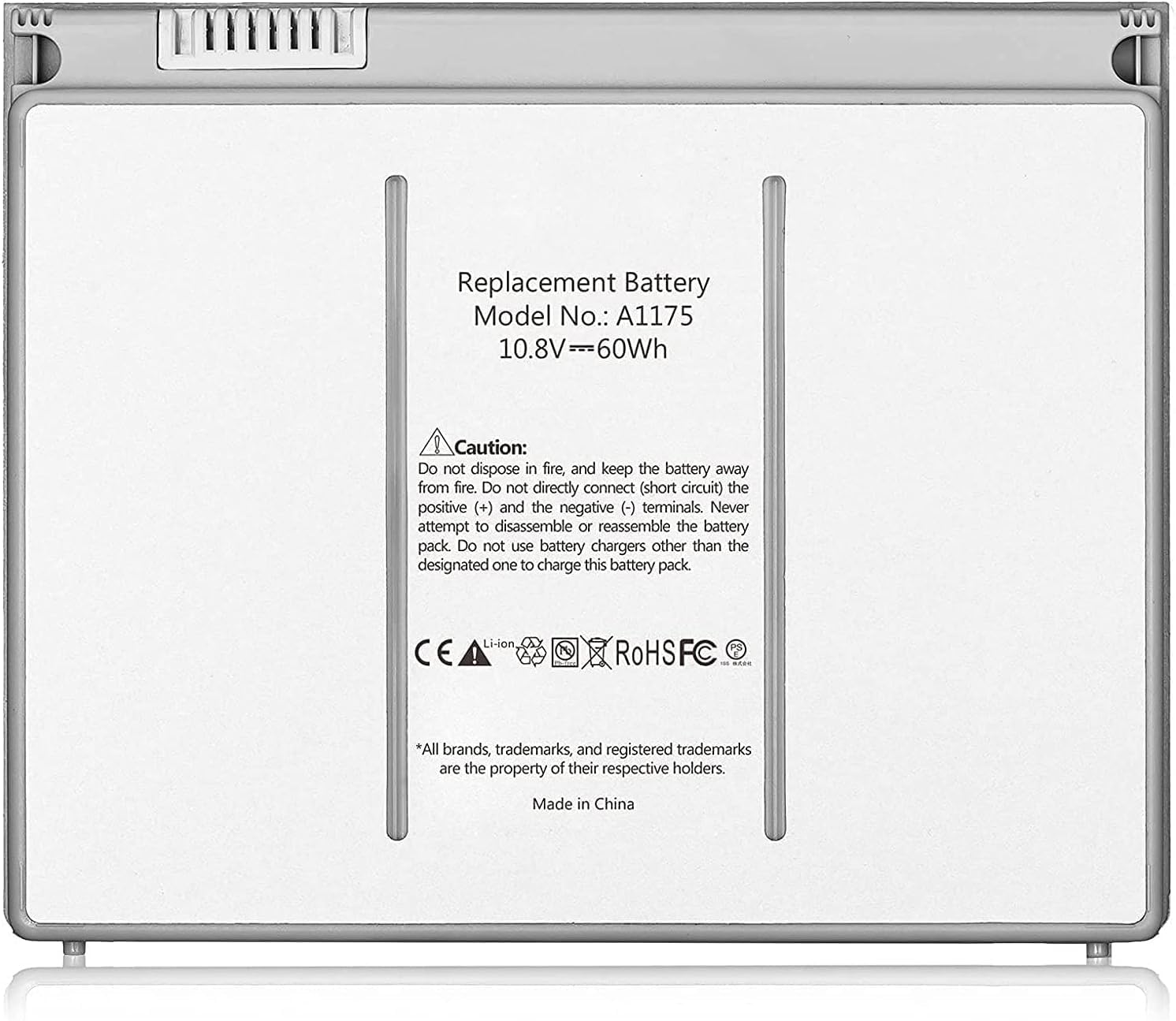 A1175 A1260 A1211 A1226 A1150 (only for 2006 2007 2008 Version) Laptop Battery Replacement for MacBook Pro 15 inch MA348 M6099 MA348/A MA348G/A MA348J/A (10.8V 60wh)
