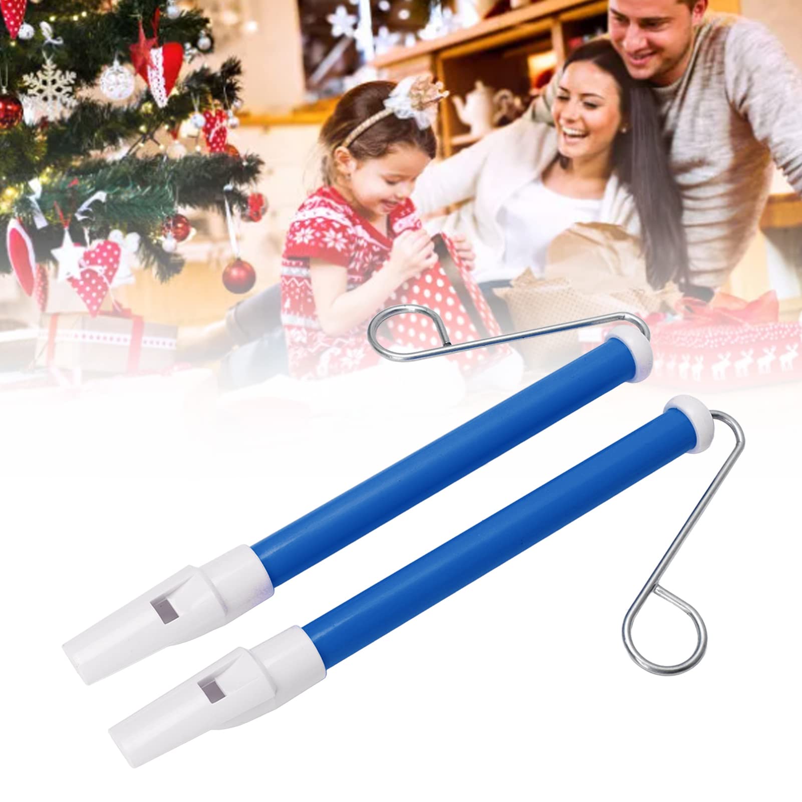 Slide Whistle Toy, 2Pcs Children Slide Whistle Simple to Play Professional Party Birthday Favors Noisemakers for Kids Party Supplies (Blue)