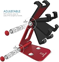 Vista 3 de Soporte multi-ángulo portátil para Nintendo Switch Tablet y Smartphone Rojo