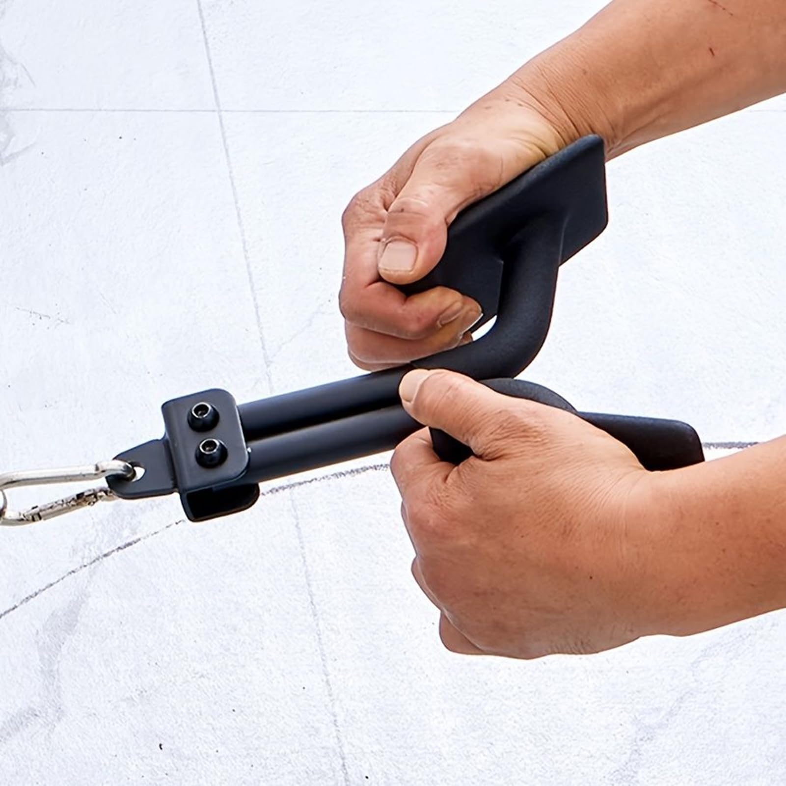Corda di fissaggio per macchina con cavi, cinghie di estensione per tricipiti, allenamento con manico per esercizi per donne e uomini, bicipiti, tricipiti, spalle, braccia, allenamento a casa