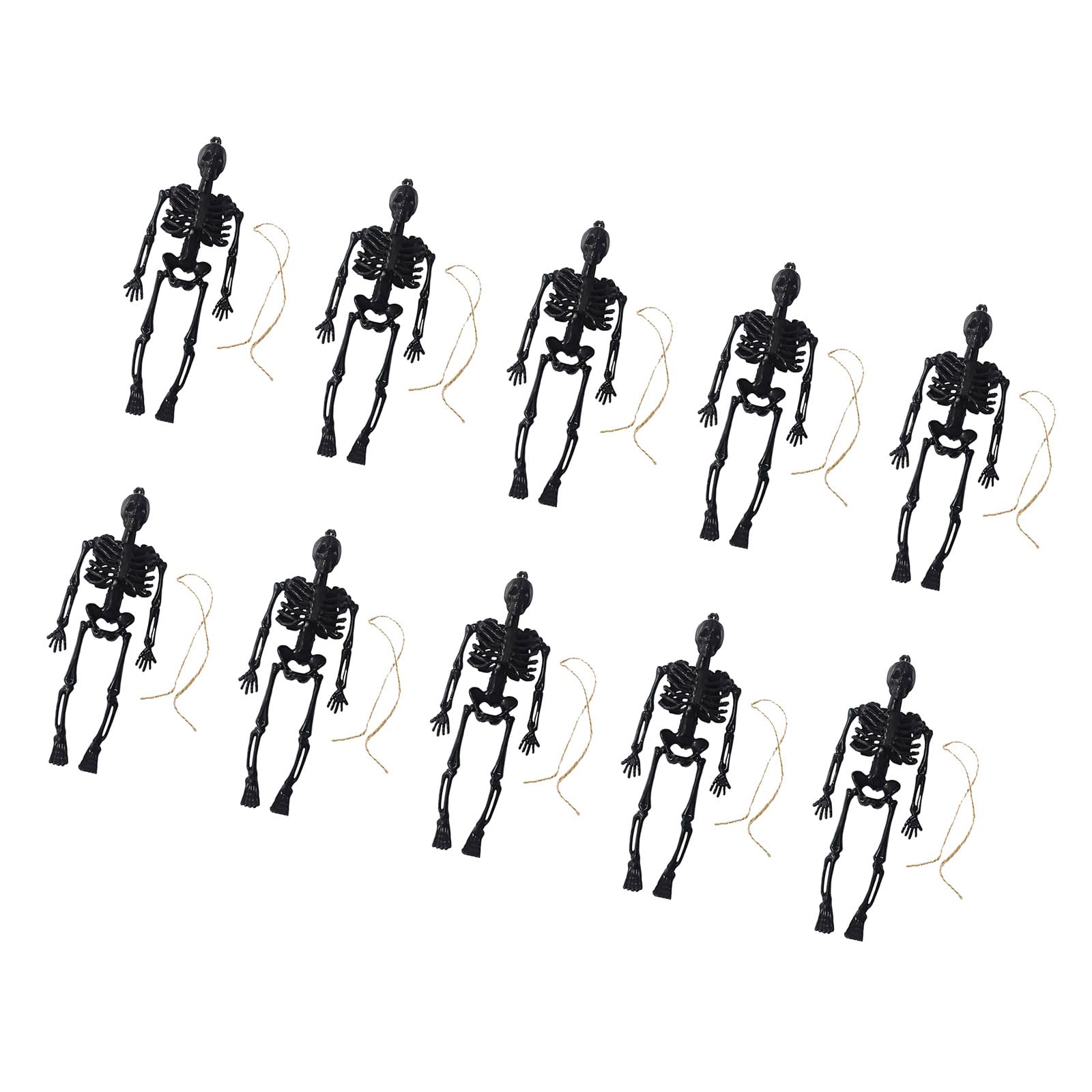 Oxxggkao 10PCS Halloween Skeletons Figurine Decoration Props with Realistic Detail Set for Indoor Outdoor Use Halloween Framework Decorations