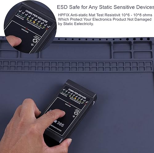 Miniatura 2 de Alfombrilla antiestática resistente al calor de alta calidad para computadora, laptop, reparación de dispositivos electrónicos de teléfonos