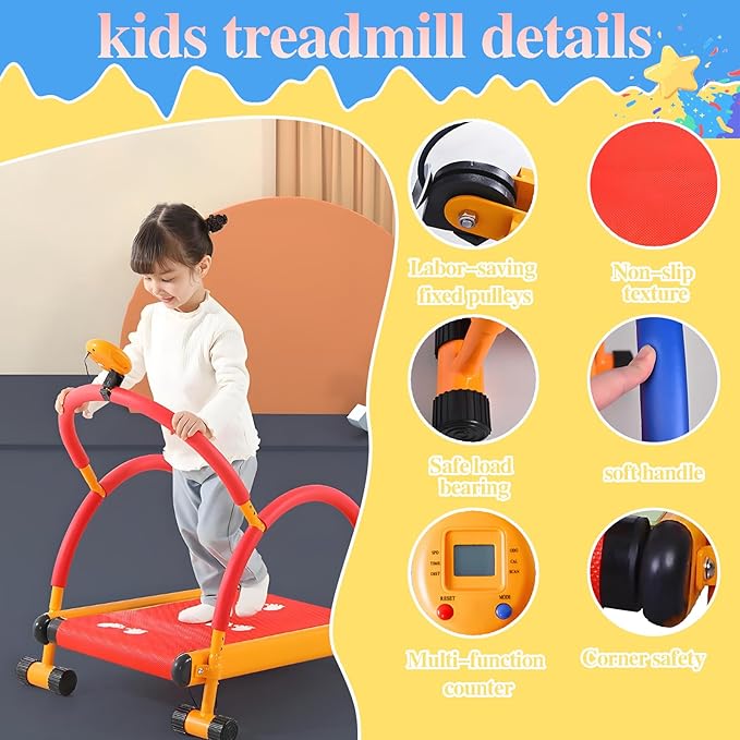 Caminadora para Niños con Monitor LED y Barra de Soporte miniatura 4