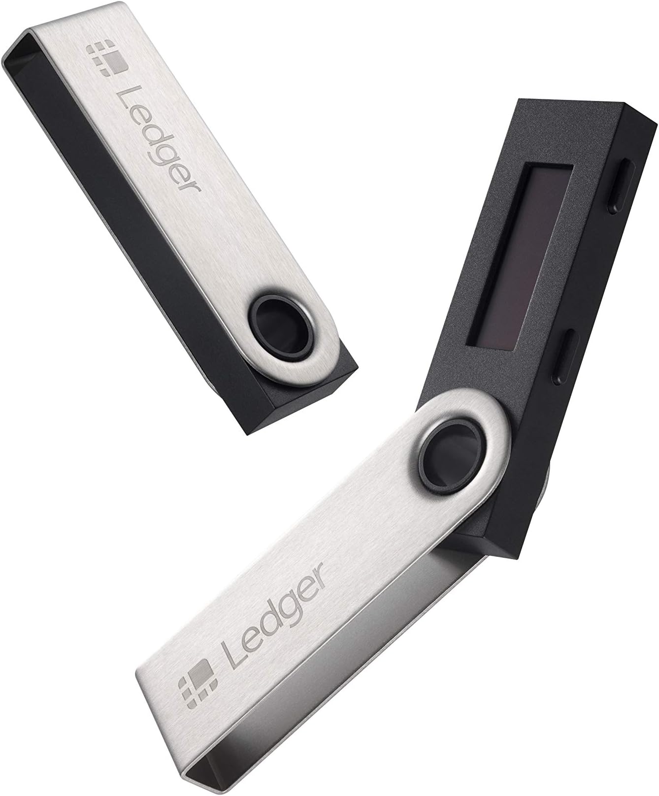 Ledger Nano S - 2 Pack - The Best Crypto Hardware Wallet - Secure and Manage Your Bitcoin, Ethereum, ERC20 and Many Other Coins