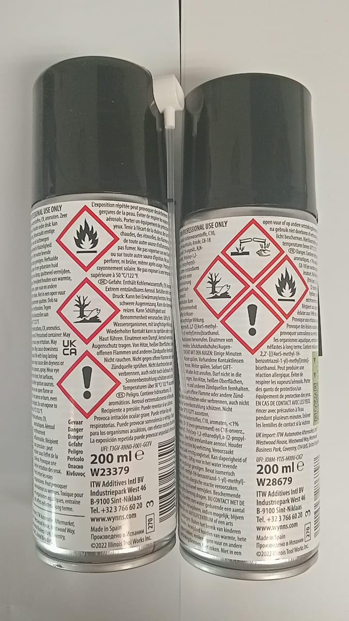 Wynns Professional Diesel EGR 3 200 ml + Turbo Cleaner 200 ml Set