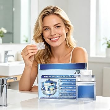 Tooth Brightening Strips Fast-Dissolving Freshen Breath