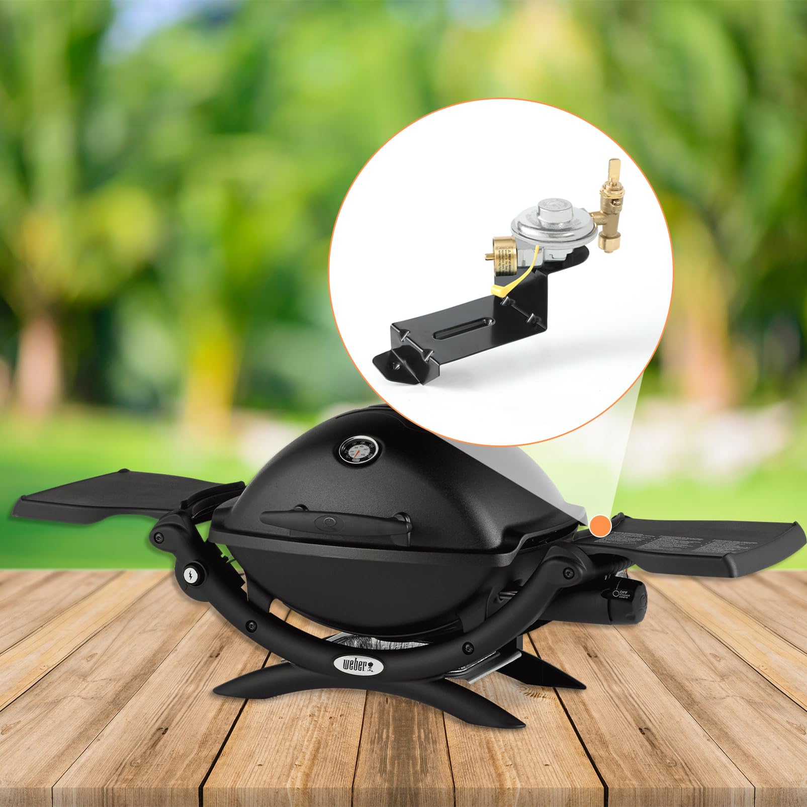 Weber Grill Ventil Regler Montage für Q100 Q120 Ersatzteile 386002 386001 516002
