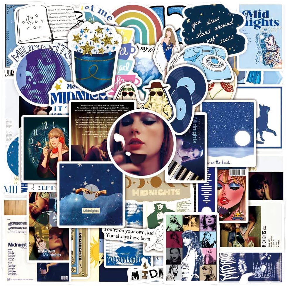 Stickers Albums Water Bottle Stickers Vinyl Waterproof Laptop Stickers Kids Teens Party Favors Party Decorations Supplies