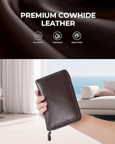 Miniatura 7 de Nicpro Juego de 20 lápices mecánicos de metal en estuche de cuero, 0.3, 0.5, 0.7, 0.035 in y 0.079 in, 9 tubos (4B 2B HB 2H) repuestos de plomo