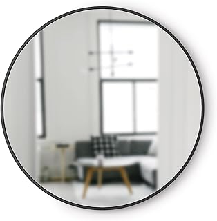 12 Bedroom Dressing Mirror Ideas for Light Space and Elegance 48 Umbra Hub Round Wall Mirror with Rubber Frame, Modern Style for Bathroom...