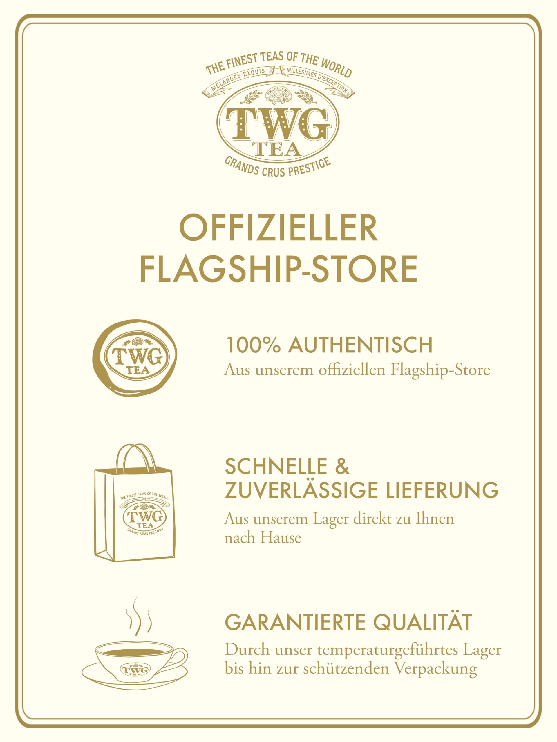 TWG Tea | Alexandria Tea | Grüner Tee | Grüne Minze & Gewürze | Haute Couture Dose, 100G | Geschenkset