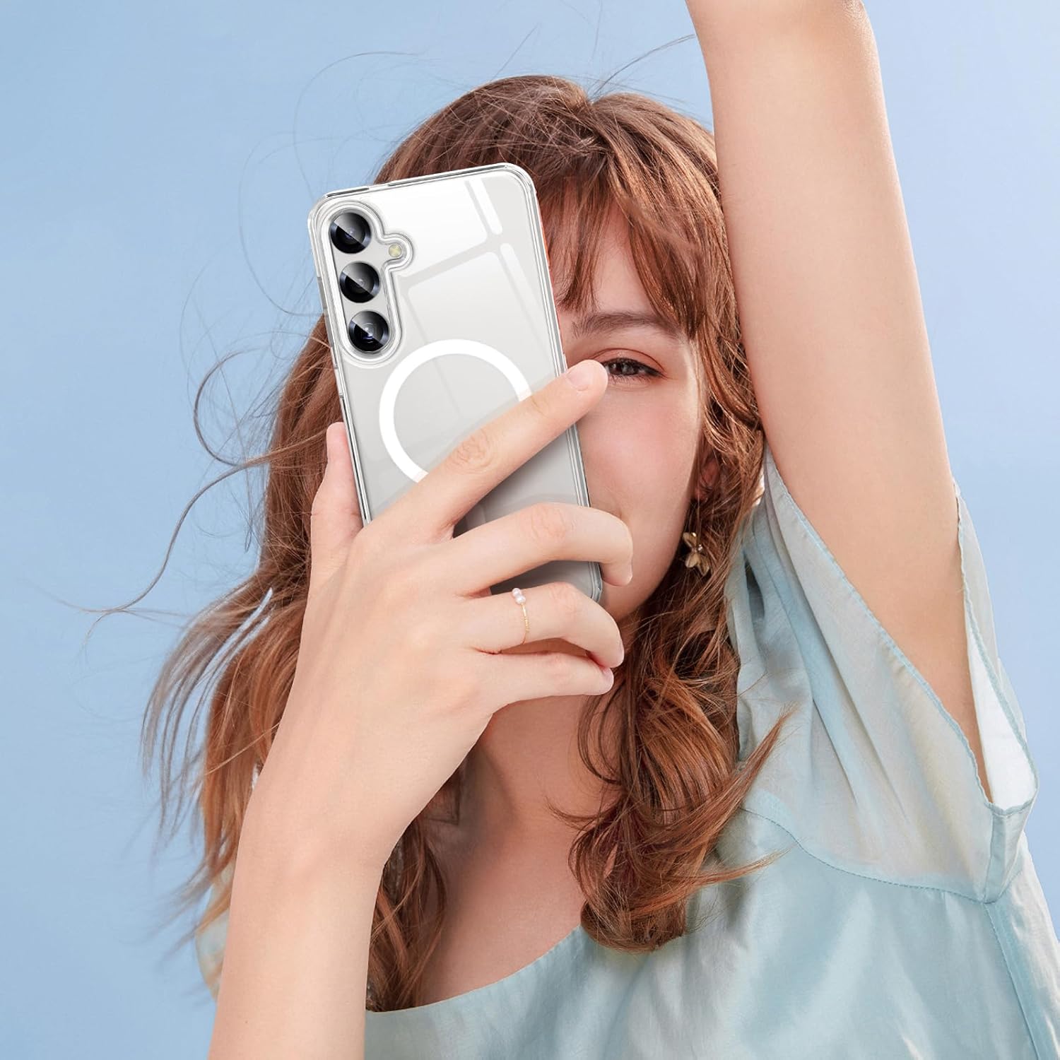 MATEPROX Clear Cases Compatible with Samsung Galaxy S25 Plus Case, Magnetic Transparent Thin Slim Crystal Shockproof Bumper Cover with Screen Protector for S 25+ 6.7'' 5G (2025) - Image 7