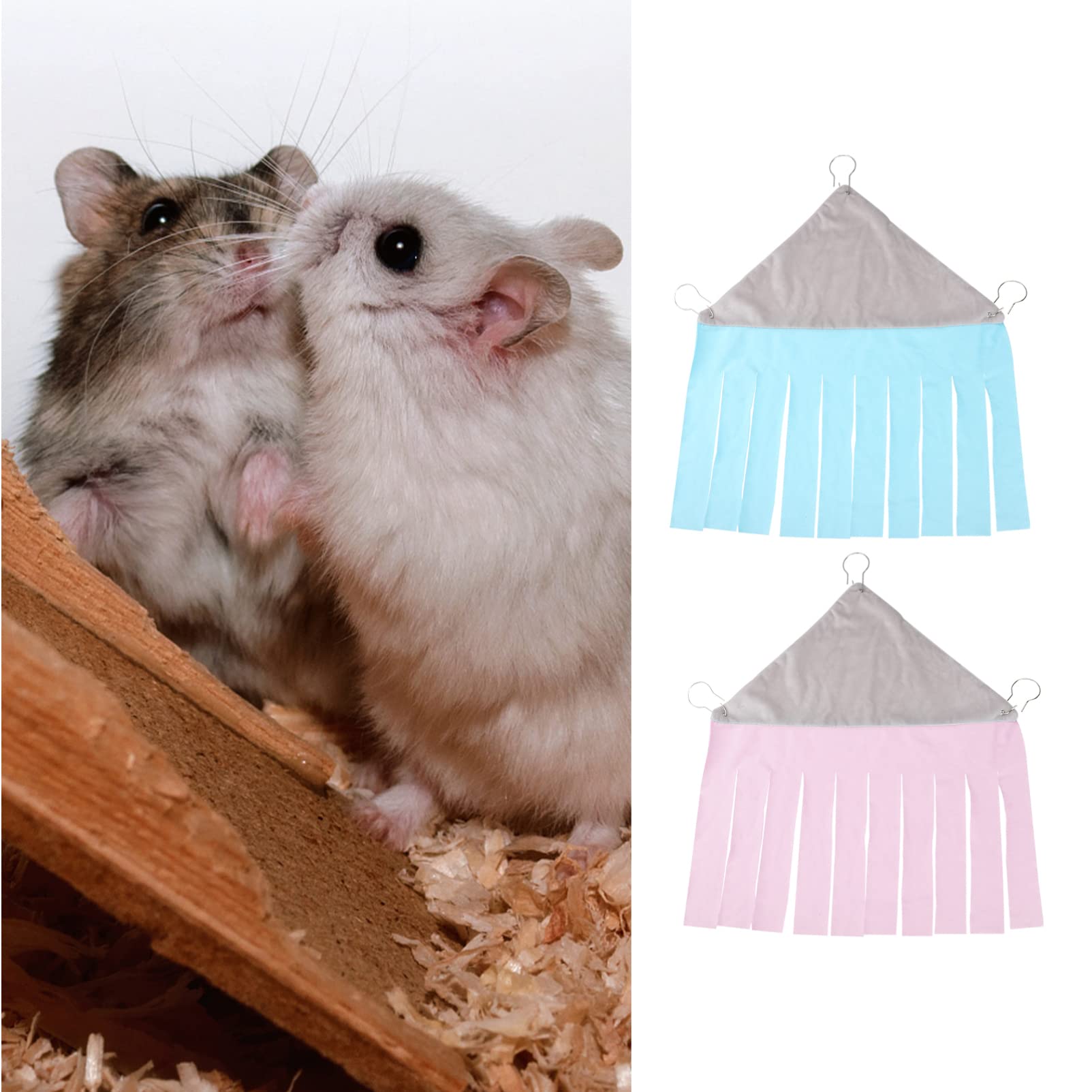INOOMP 6pezzi Hammock per Criceti e Frange e Rosa Conigli Porcellini e Roditori
