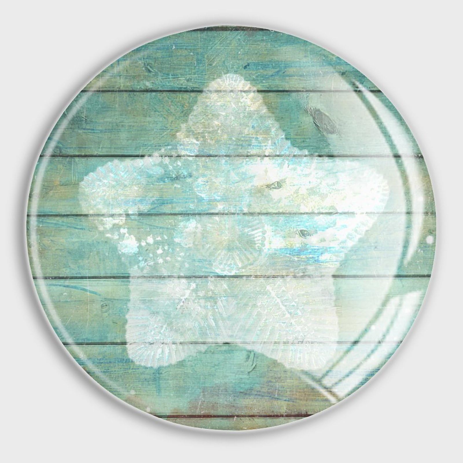 Aimants puissants en verre motif vie marine pour fixer vos documents précieux